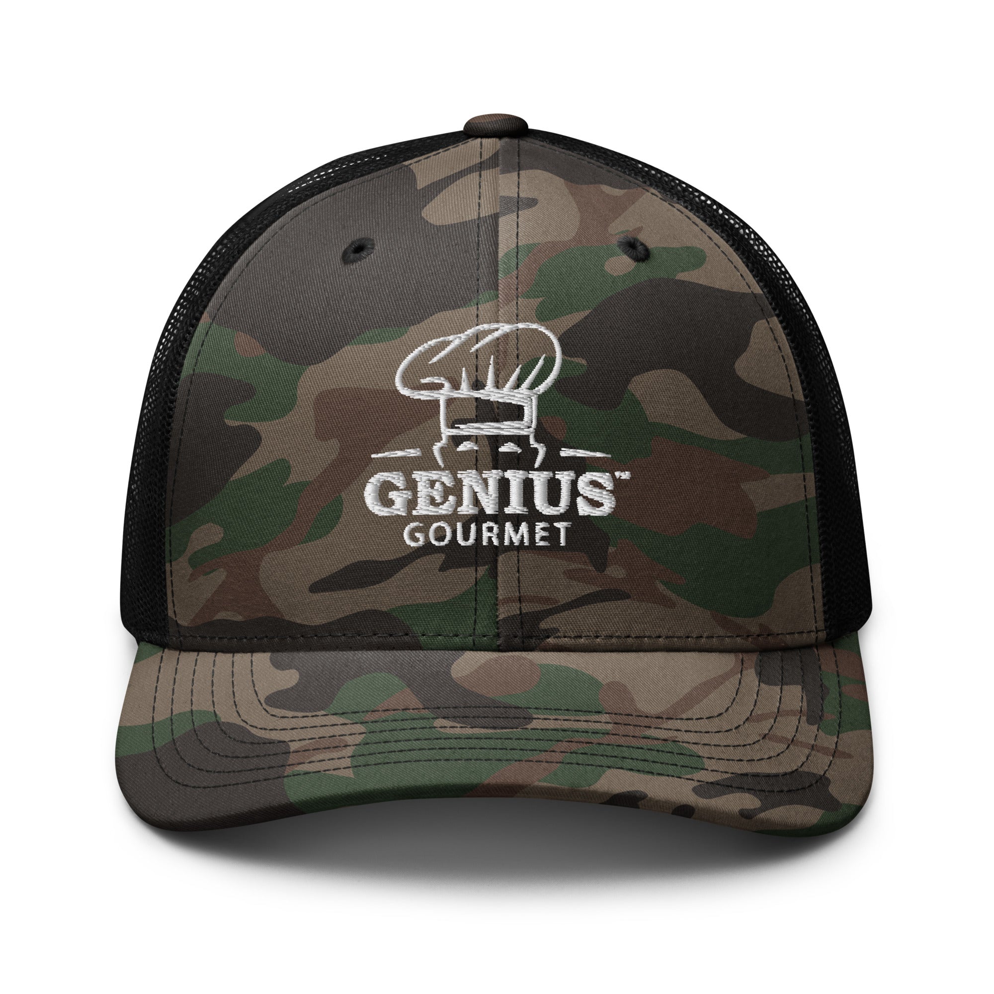 Genius Gourmet Camouflage trucker hat