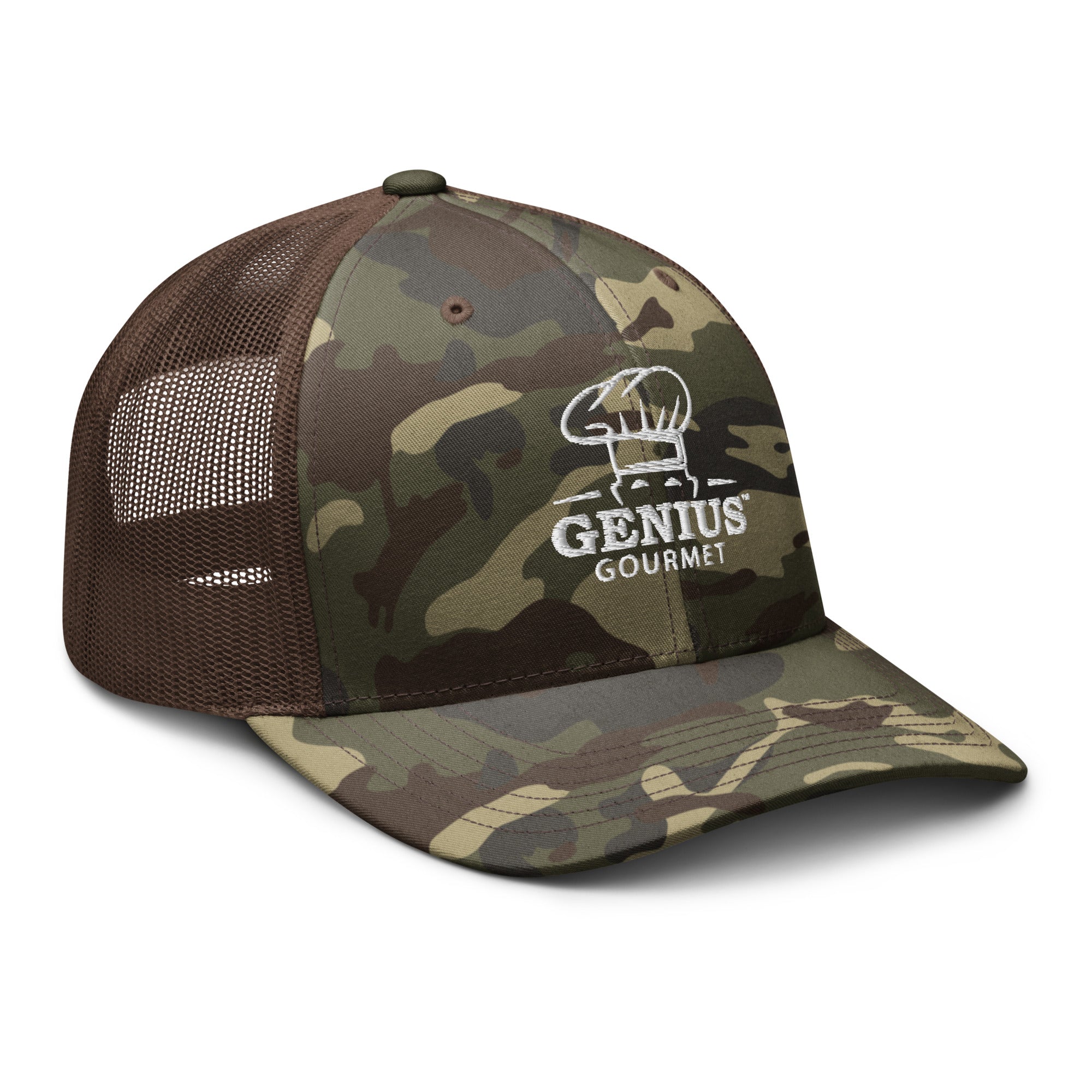 Genius Gourmet Camouflage trucker hat