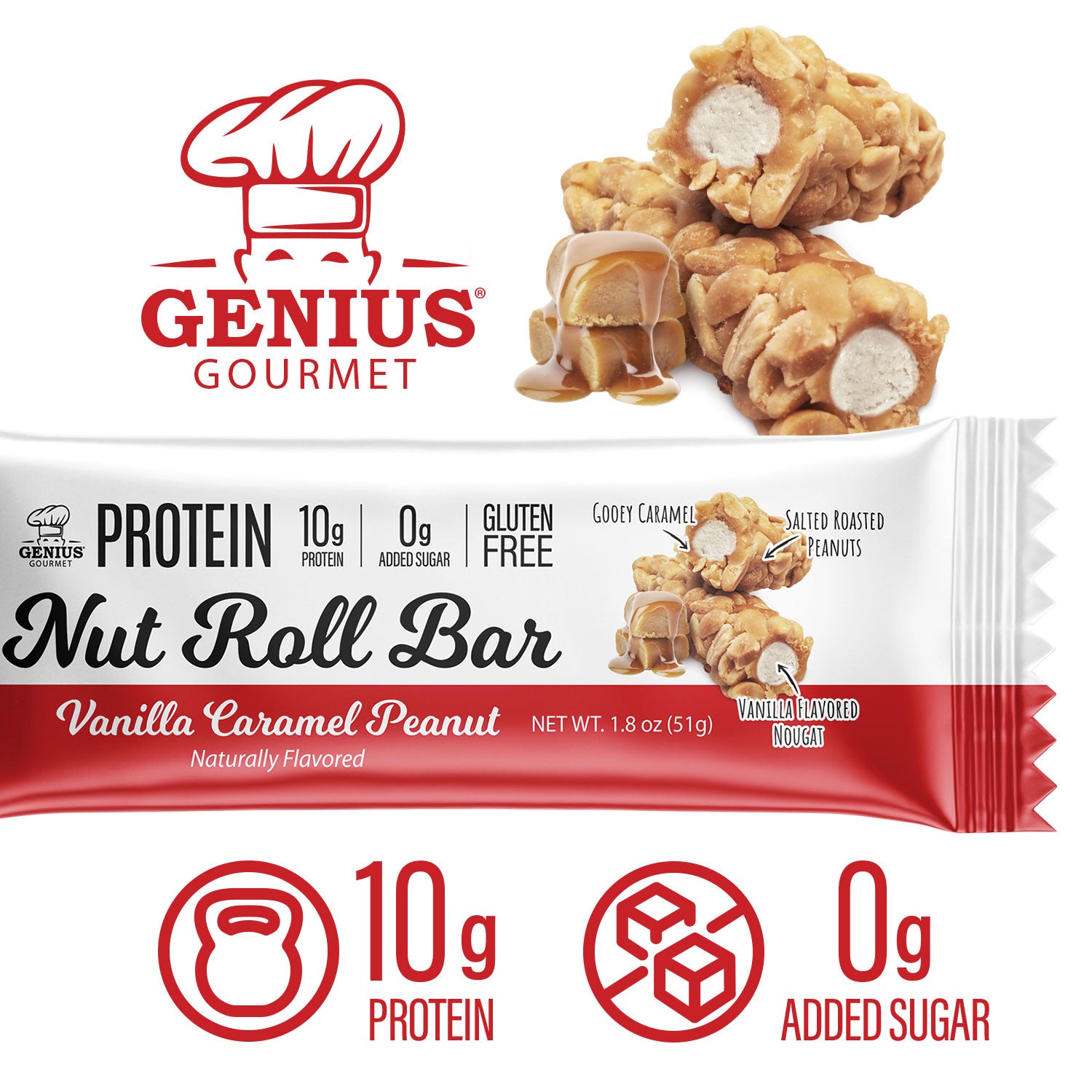 Protein Nut Roll Bar - Vanilla Caramel Peanut