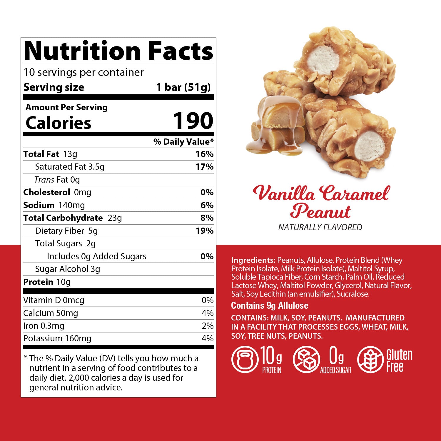 Protein Nut Roll Bar - Vanilla Caramel Peanut