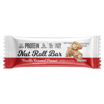 Protein Nut Roll Bar - Vanilla Caramel Peanut (10 Count)