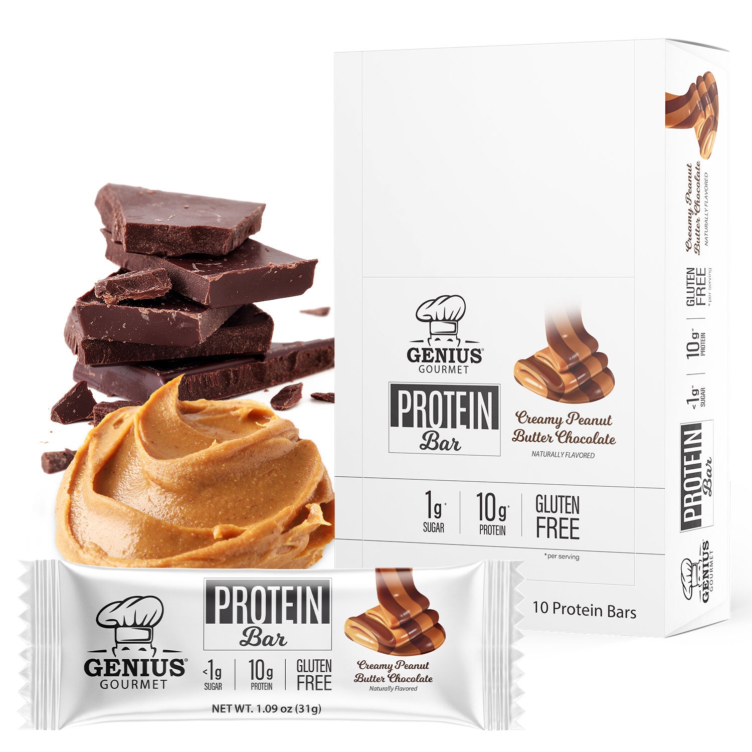 Protein Bars - Creamy Peanut Butter Chocolate