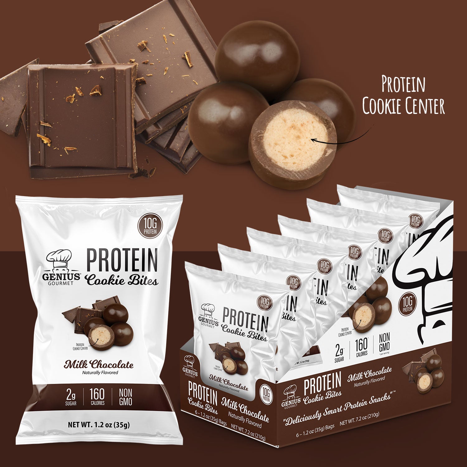 Protein Cookie Bites – Milk Chocolate