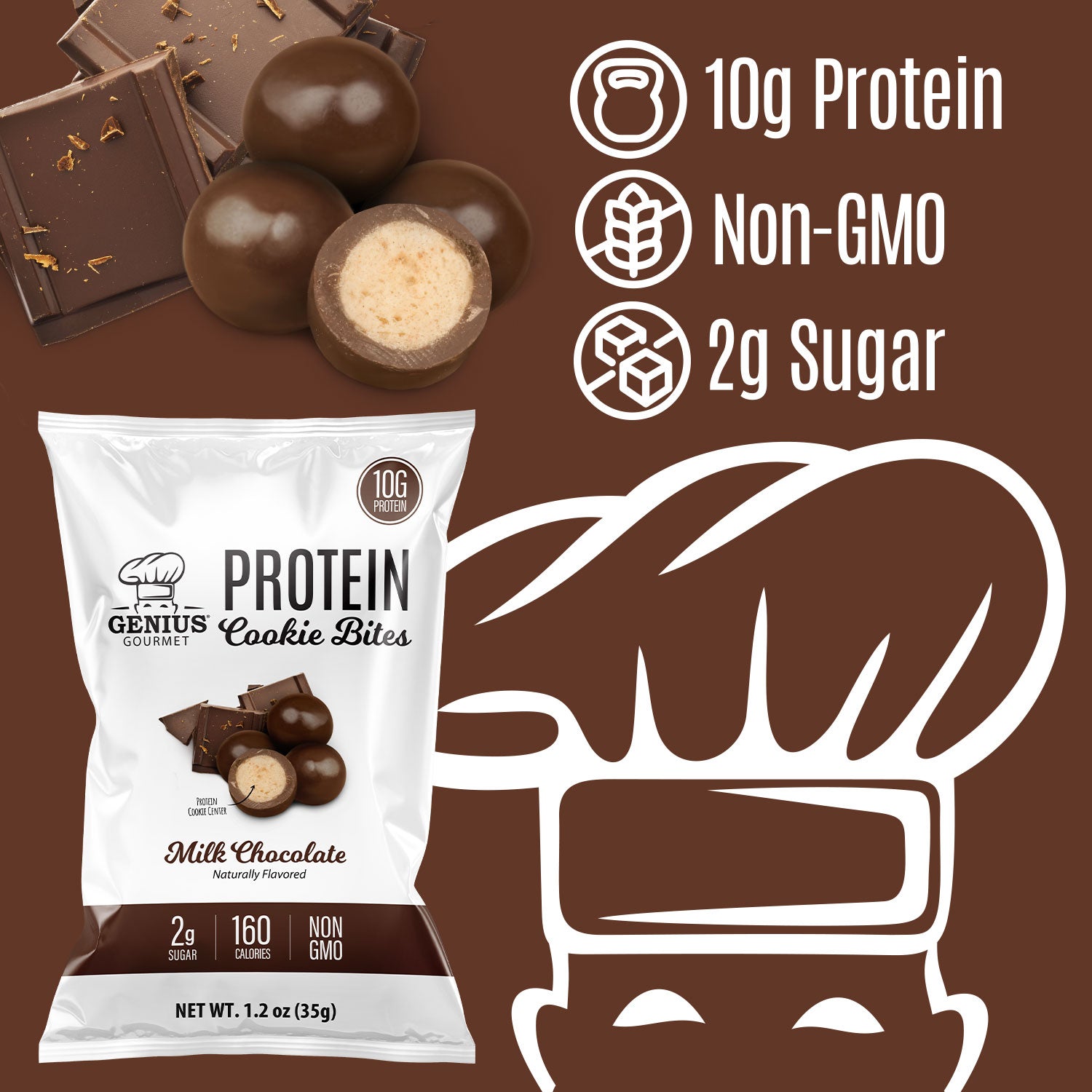 Protein Cookie Bites – Milk Chocolate