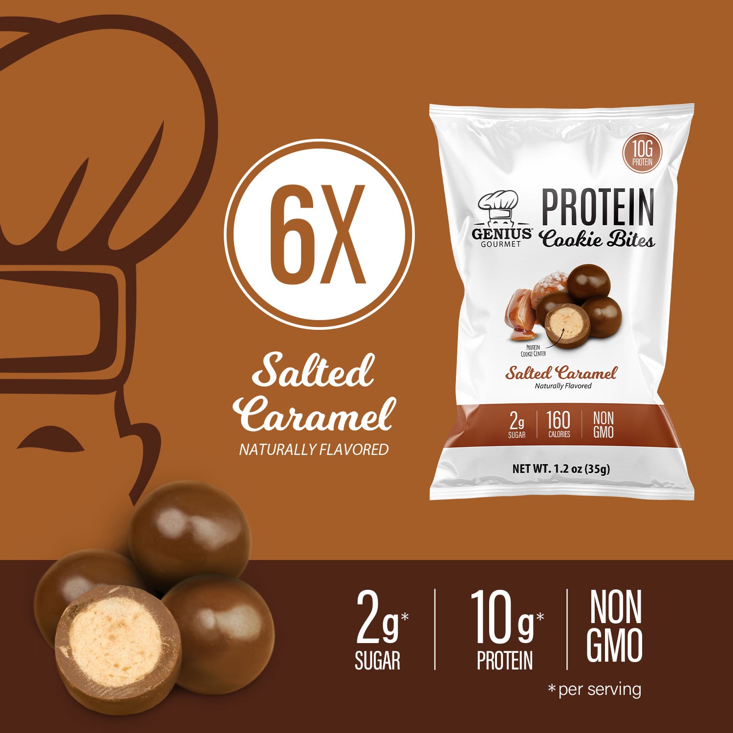 Protein Cookie Bites - Salted Caramel