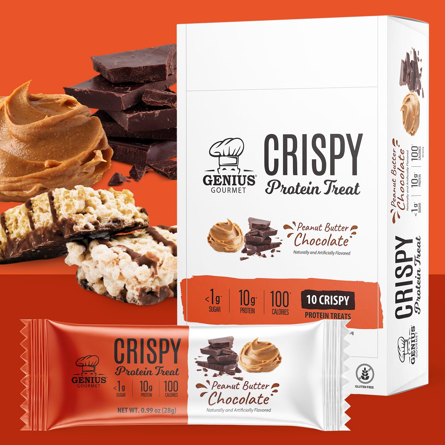 Crispy Protein Treat - Peanut Butter Chocolate