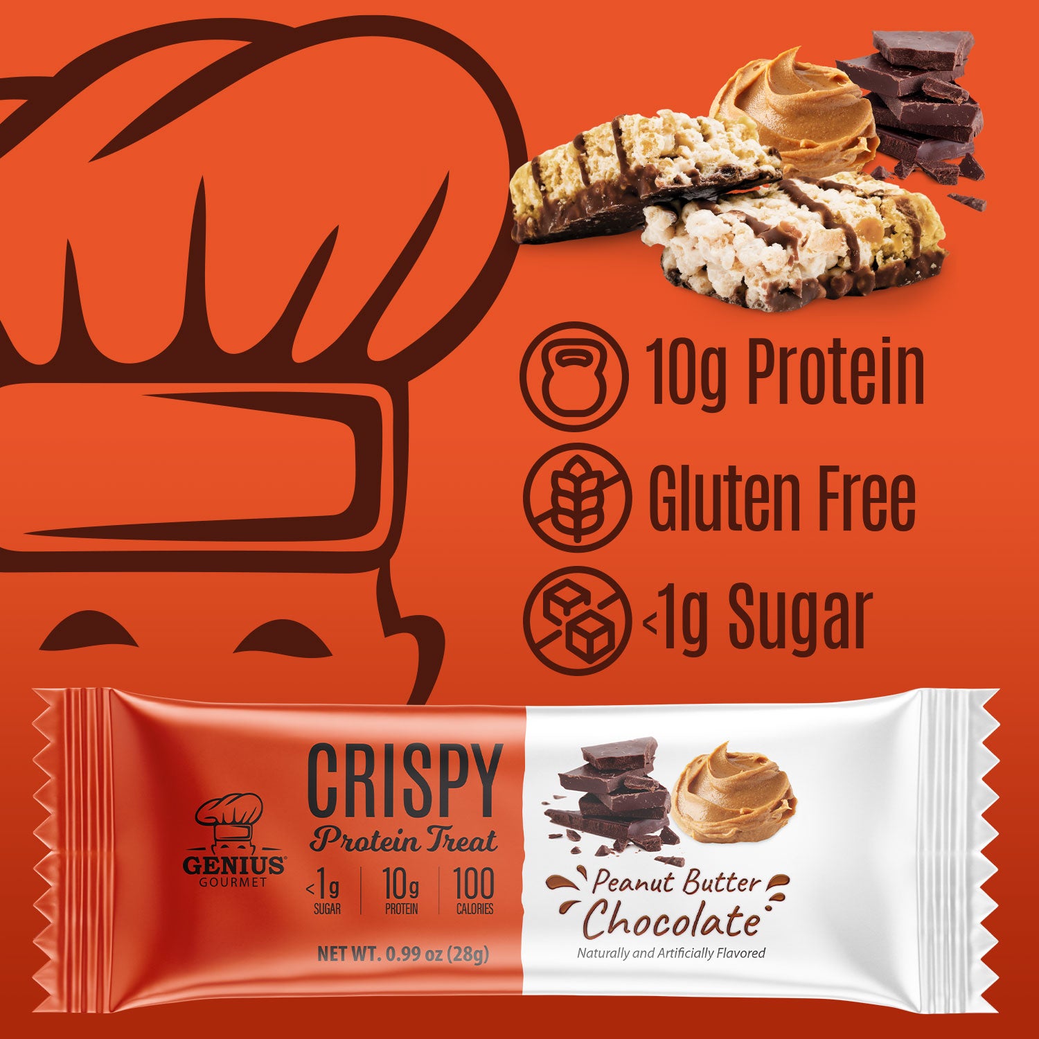 Crispy Protein Treat - Peanut Butter Chocolate