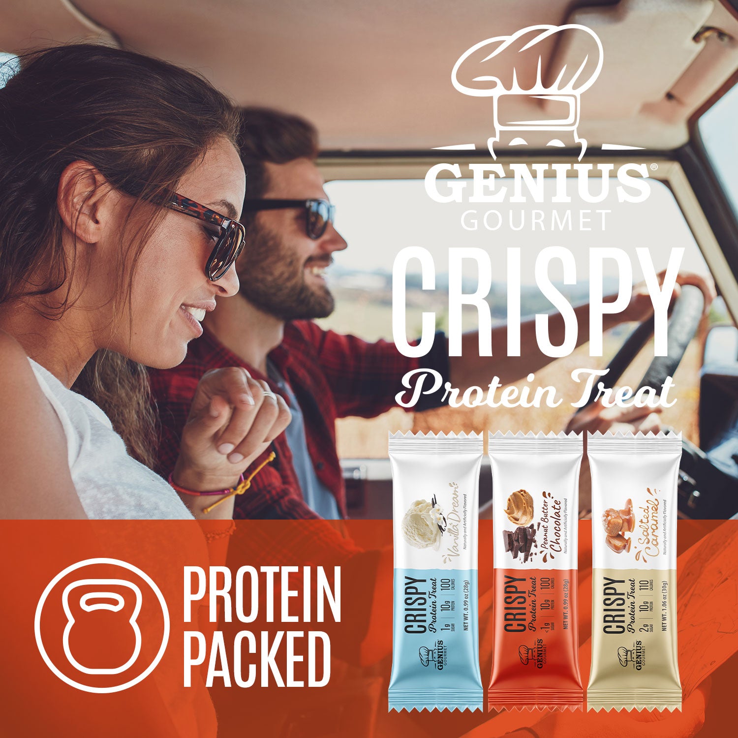 Crispy Protein Treat - Peanut Butter Chocolate - 10 Count