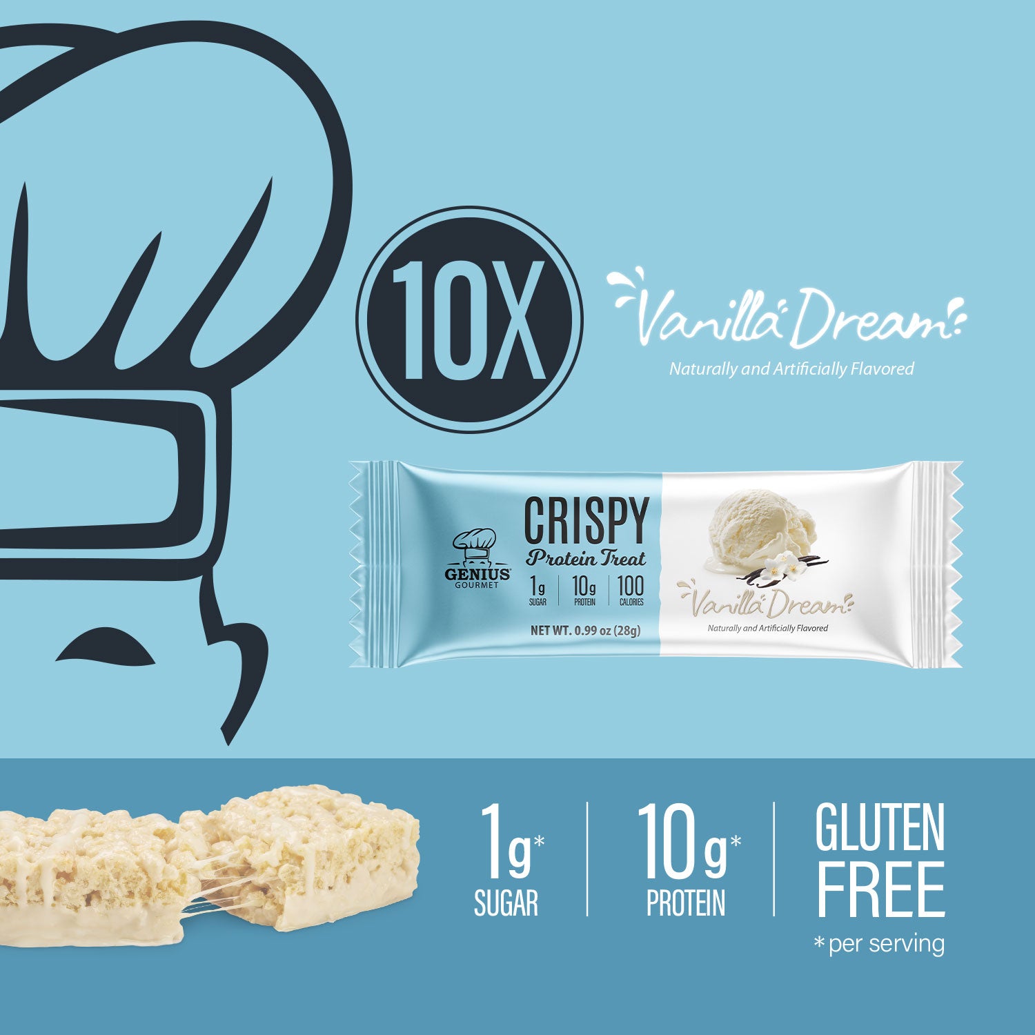 Crispy Protein Treat - Vanilla Dream