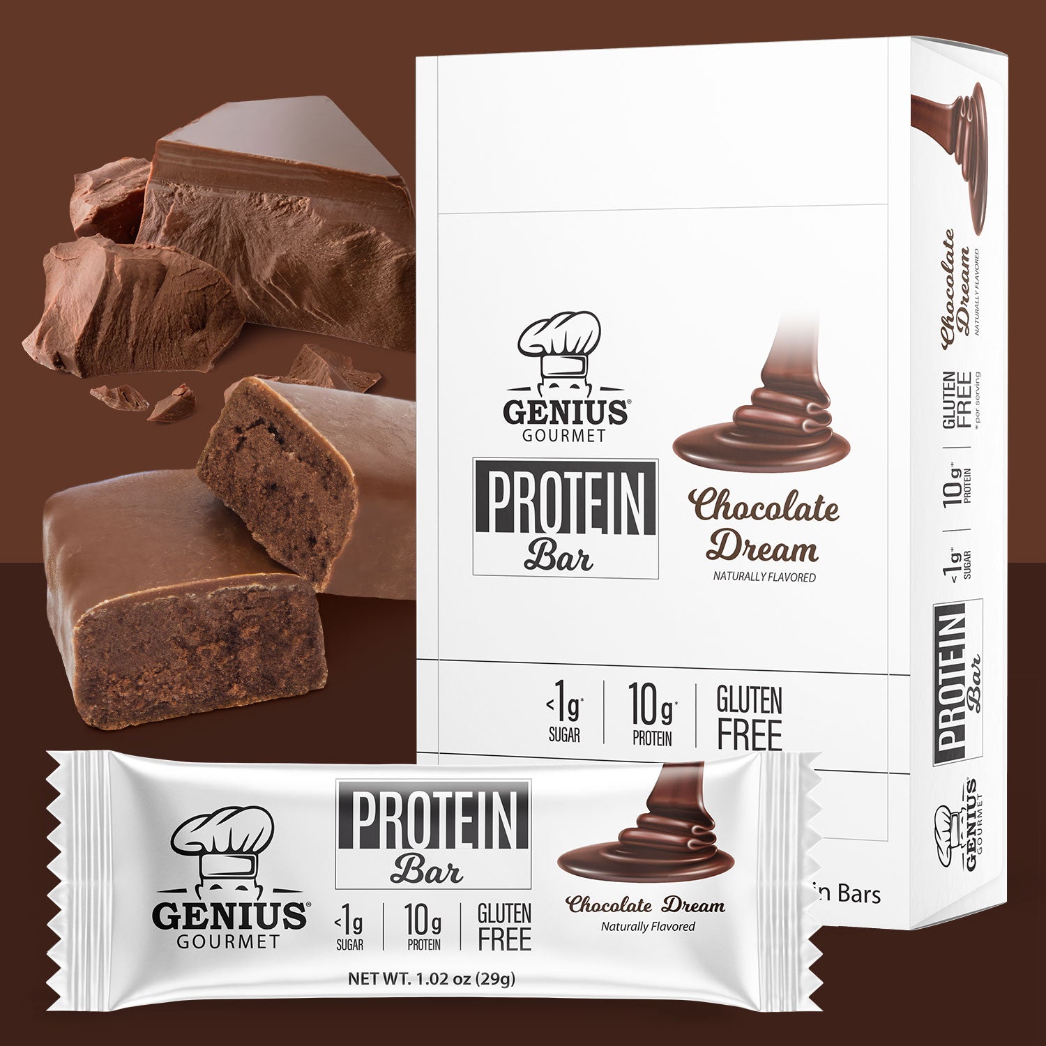 Protein Bars - Chocolate Dream - 10 Count