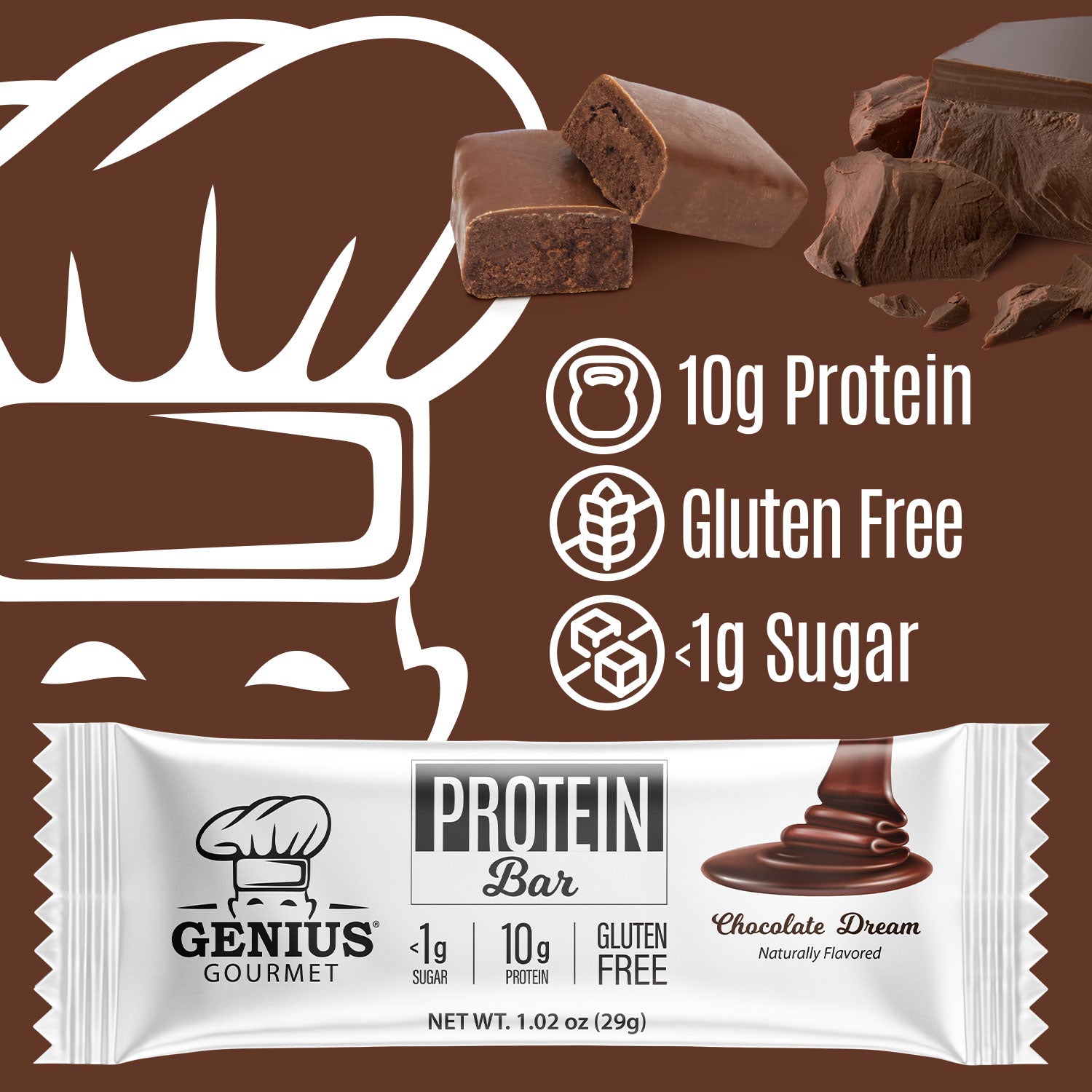 Protein Bars - Chocolate Dream - 10 Count