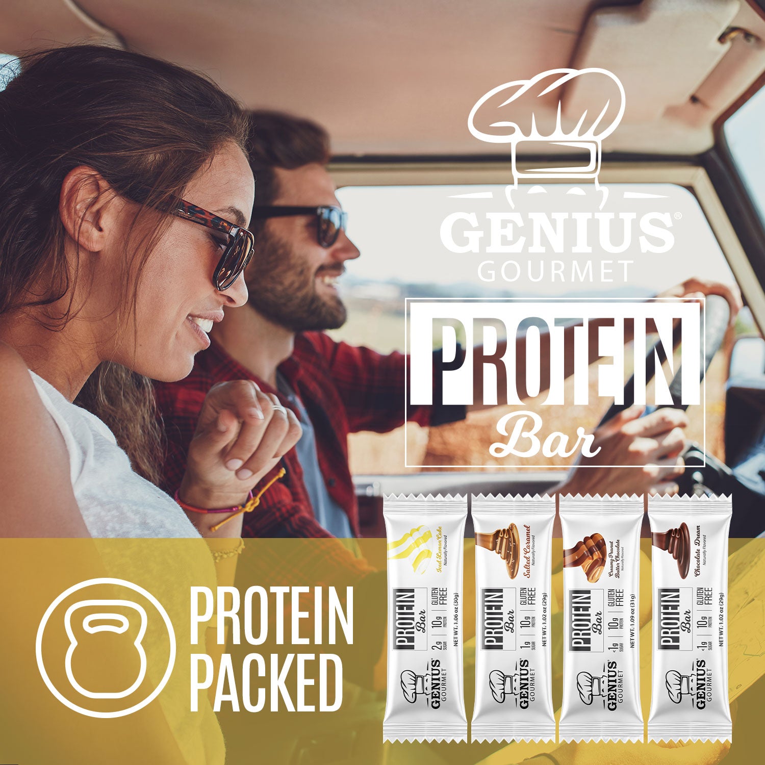 Protein Bars - Iced Lemon Cake - 10 Count