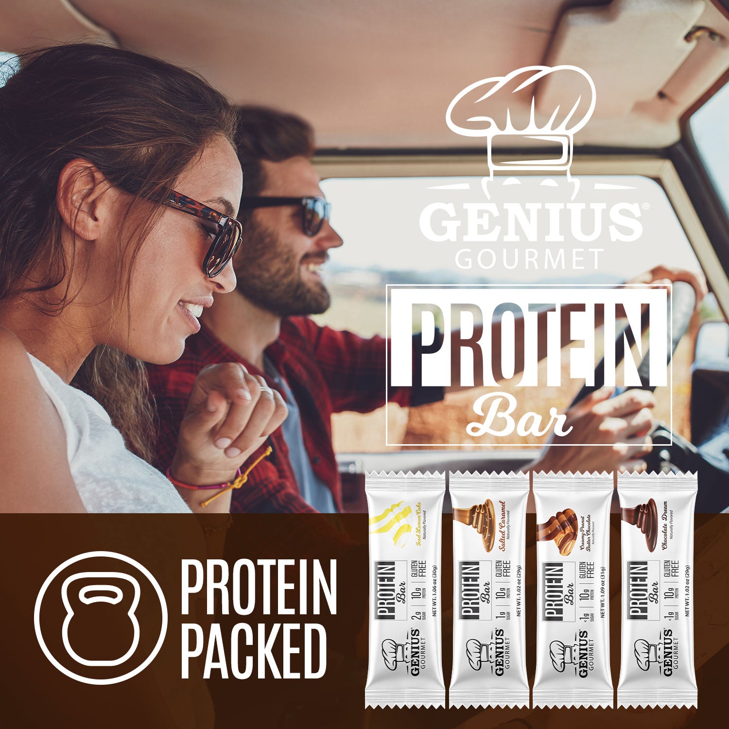 Protein Bars - Creamy Peanut Butter Chocolate - 10 Count