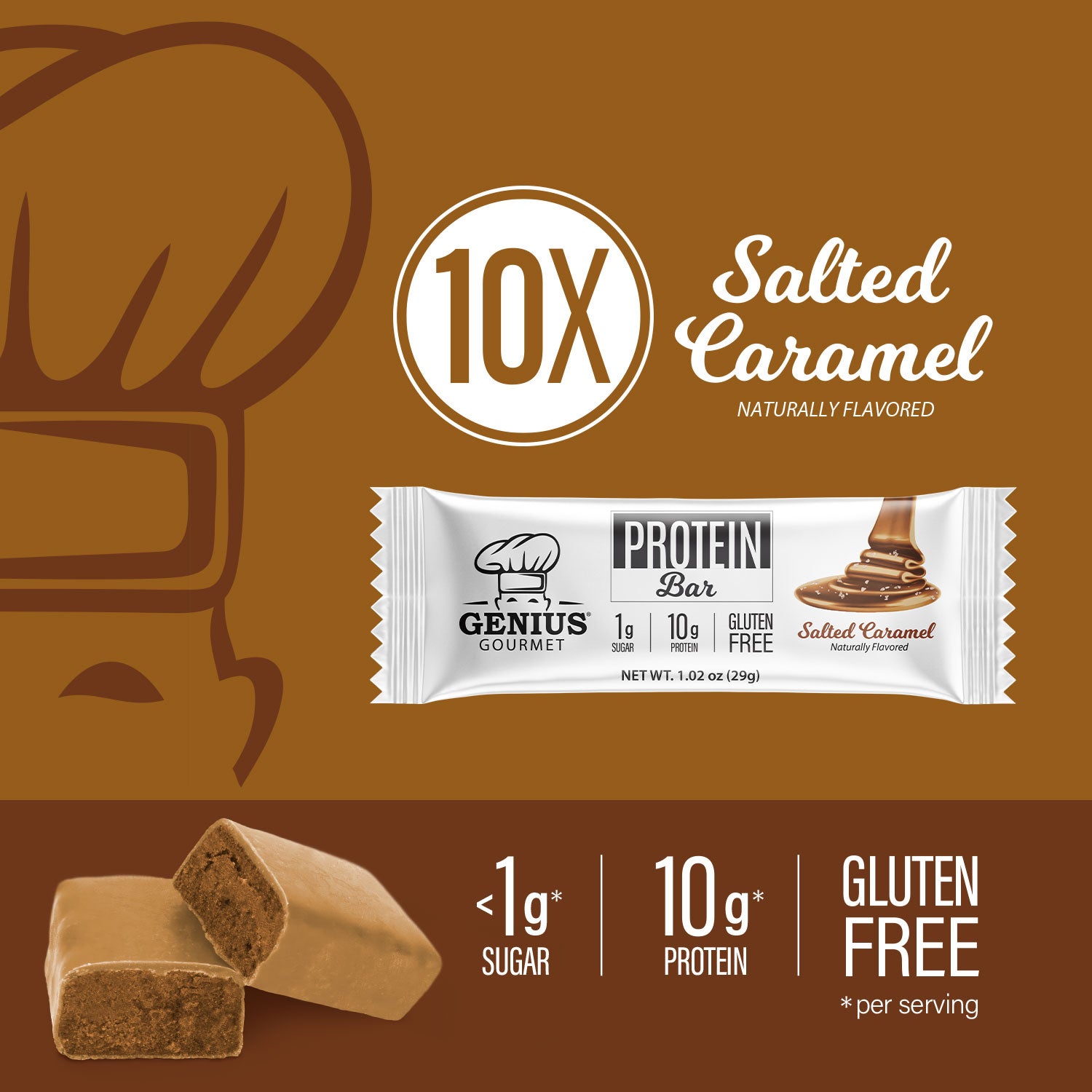 Keto Protein Bars - Salted Caramel