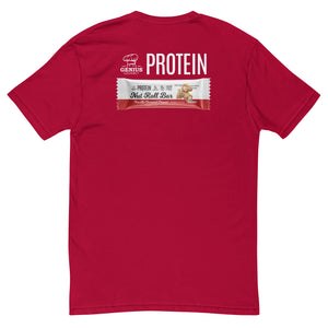 Genius Gourmet Protein Nut Roll Bar (Red) Short Sleeve T-shirt (Next Level)