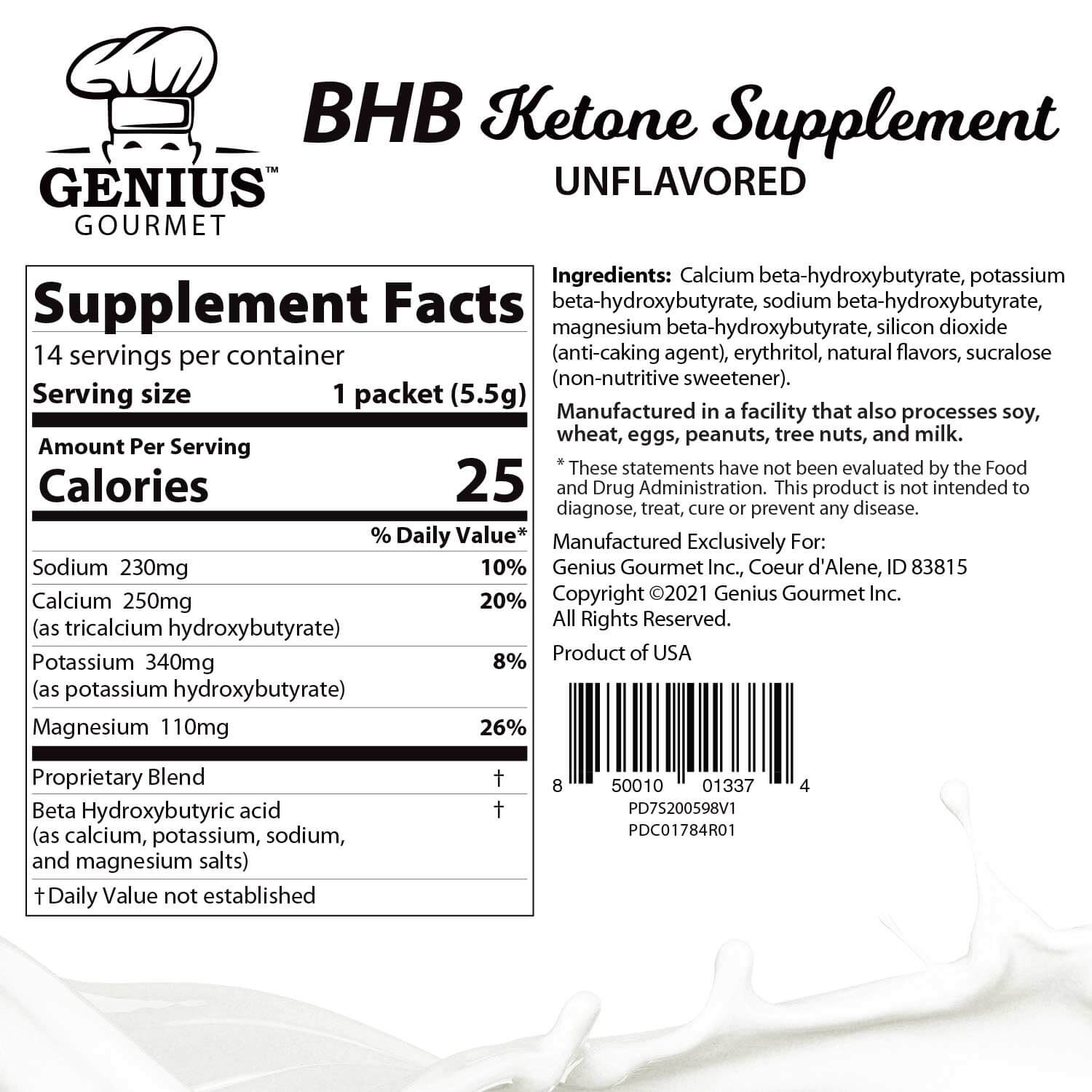 Keto Salts BHB Ketone Supplement - (FREE GIFT)