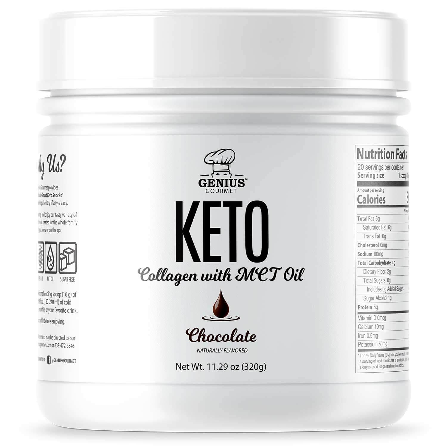 Keto Collagen with MCT OIL - Chocolate