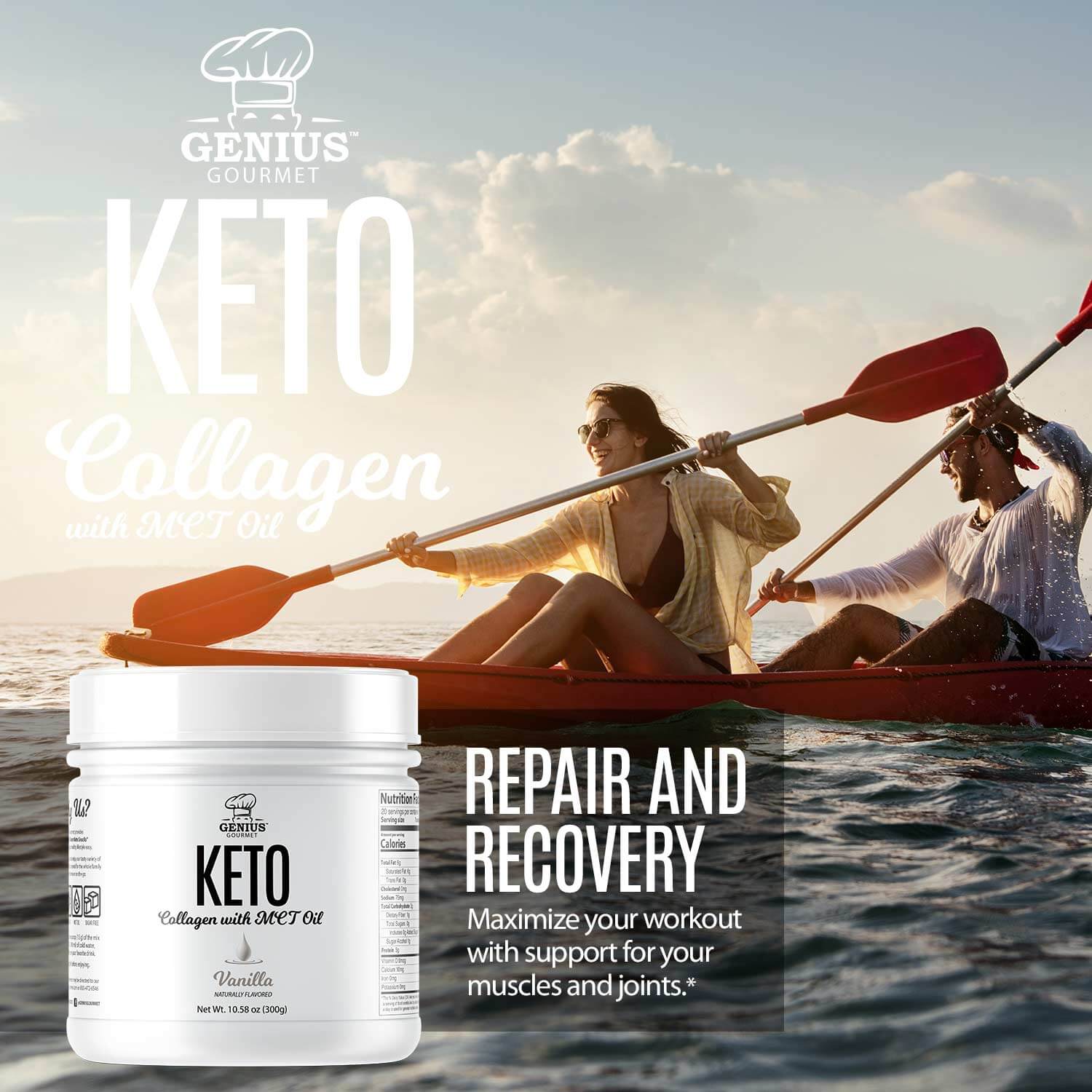 Keto Collagen with MCT OIL - Vanilla