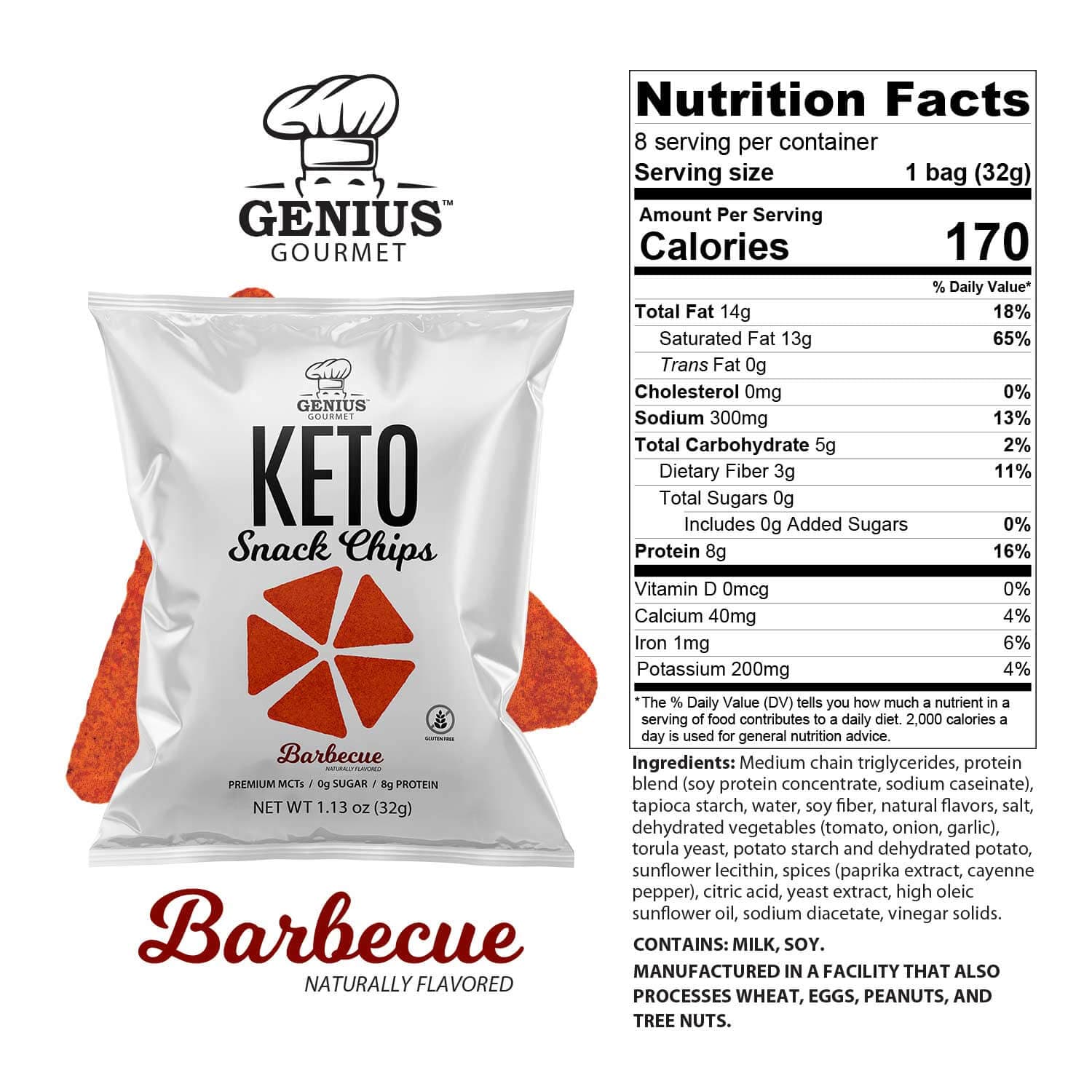 Keto Snack Chips - Barbecue