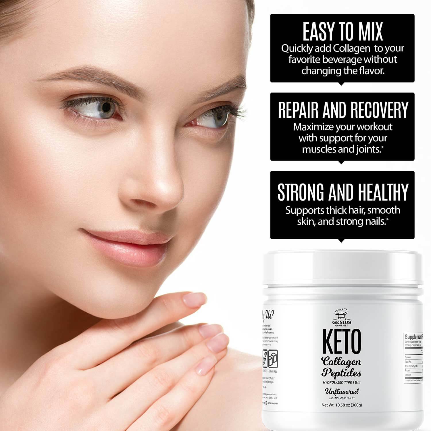 Keto Collagen Peptides - Unflavored